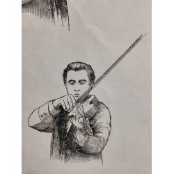 Violinspiller 2, bogtryk fra 1914