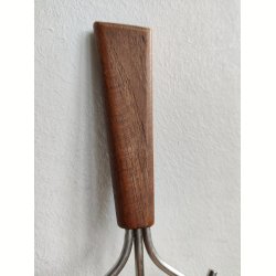 Par vintage bordsk�ner-fisk i teak og metal