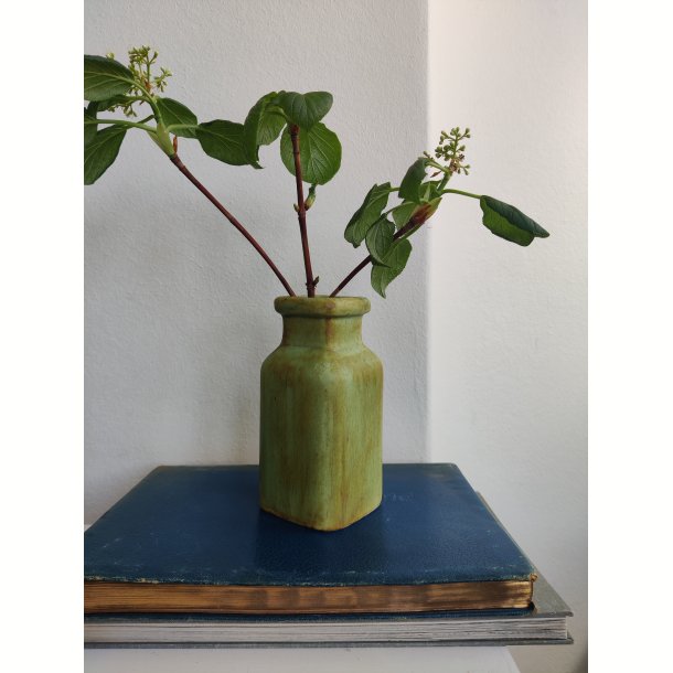 Glaseret vase, ukendt keramiker 1940-1950