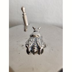 Sukkersk�l med bi, glas og metal