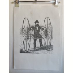 Fire vintage print af cykler fra 1800-tallet