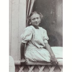 Antikt foto, bagermester J�rgensen fra Marstal med familie