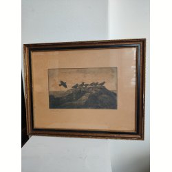 Ravne, radering af Eigil Wendelboe Jensen (1899-1940)