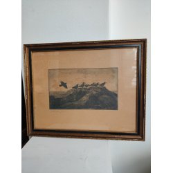 Ravne, radering af Eigil Wendelboe Jensen (1899-1940)
