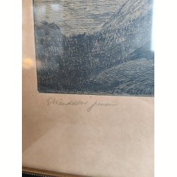 Ravne, radering af Eigil Wendelboe Jensen (1899-1940)