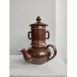 Fransk bistro tekande s�t, brun lustre Apilco