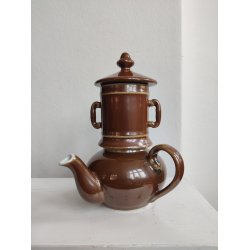 Fransk bistro tekande s�t, brun lustre Apilco