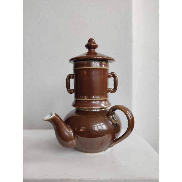 Fransk bistro tekande s�t, brun lustre Apilco
