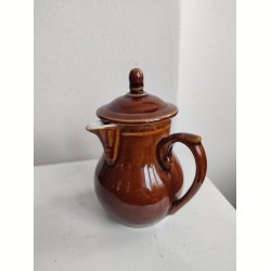 Fransk bistro tekande s�t, brun lustre Apilco