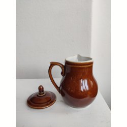 Fransk bistro tekande s�t, brun lustre Apilco