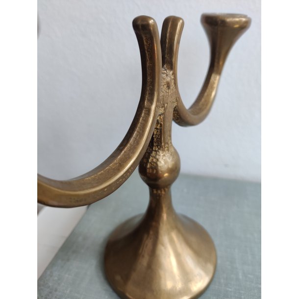 .Modernistisk dobbelt messingstage, 1960'erne