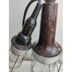 Vintage v�rkstedslampe, smal