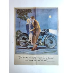 James motorcykler vintage reklame 