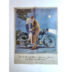 James motorcykler vintage reklame 