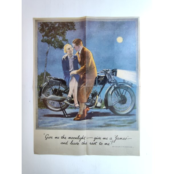 James motorcykler vintage reklame 