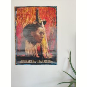 Tivoliplakat 1984. Martha Graham Dance Company af Kurt Trampedach
