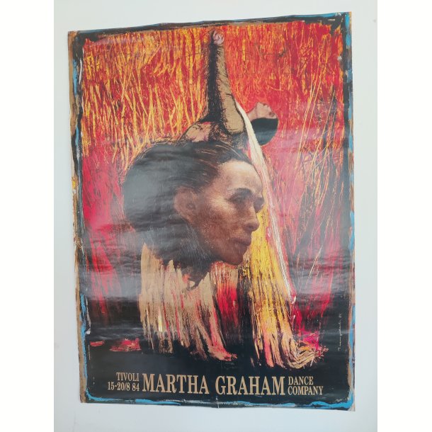 Tivoliplakat 1984. Martha Graham Dance Company af Kurt Trampedach