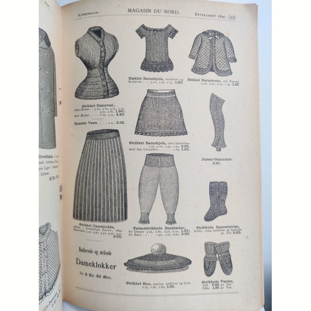 Magasin Du Nord Katalog for s�sonen 1890-91, genoptryk 1973