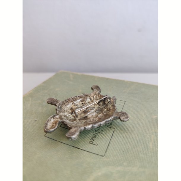 Vintage broche med skildpadde