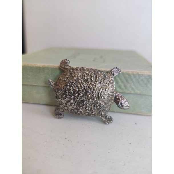 Vintage broche med skildpadde