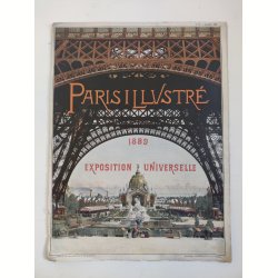 Fransk magasin fra Verdensudstillingen 1889, Paris Illustr� med Eiffelt�rnet