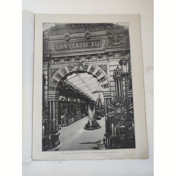 Fransk magasin fra Verdensudstillingen 1889, Paris Illustr� med Eiffelt�rnet