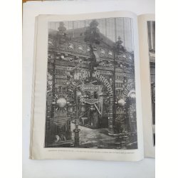 Fransk magasin fra Verdensudstillingen 1889, Paris Illustr� med Eiffelt�rnet