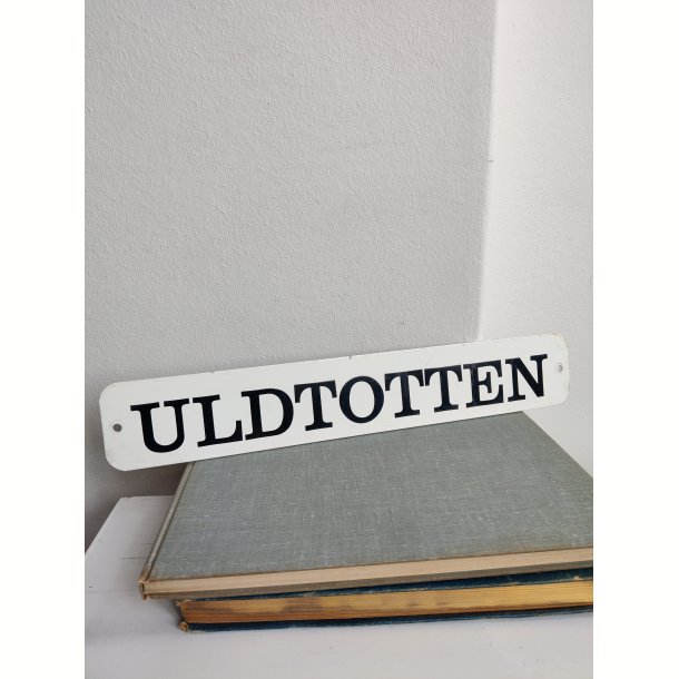 Emaljeskilt Uldtotten