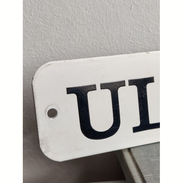 Emaljeskilt Uldtotten