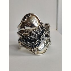 Jacob Hull unika fors�lvet armring