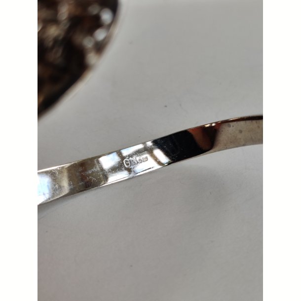 �ben armring i s�lv med blade