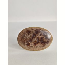 Vintage keramikring med brun glasering