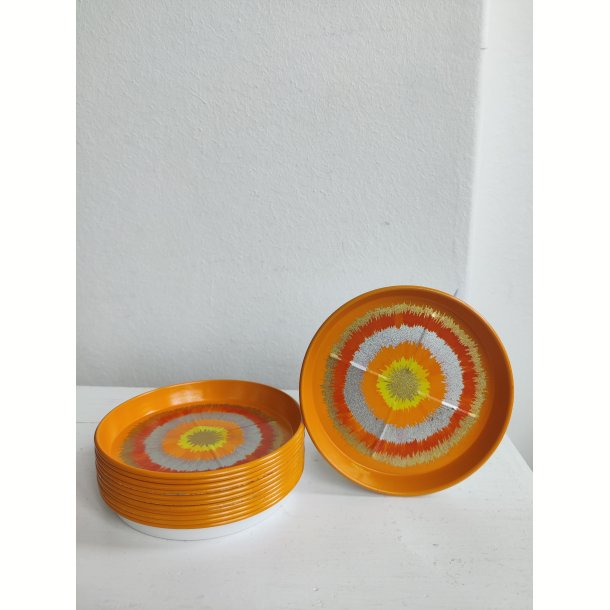 10 vintage coasters 1970'erne. Ira / Anita Wangel