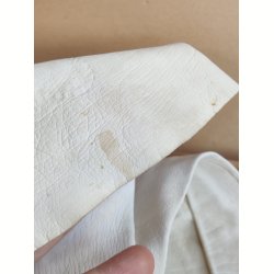 Lange hvide vintage skindhandsker med perleknapper
