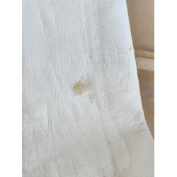 Lange hvide vintage skindhandsker med perleknapper
