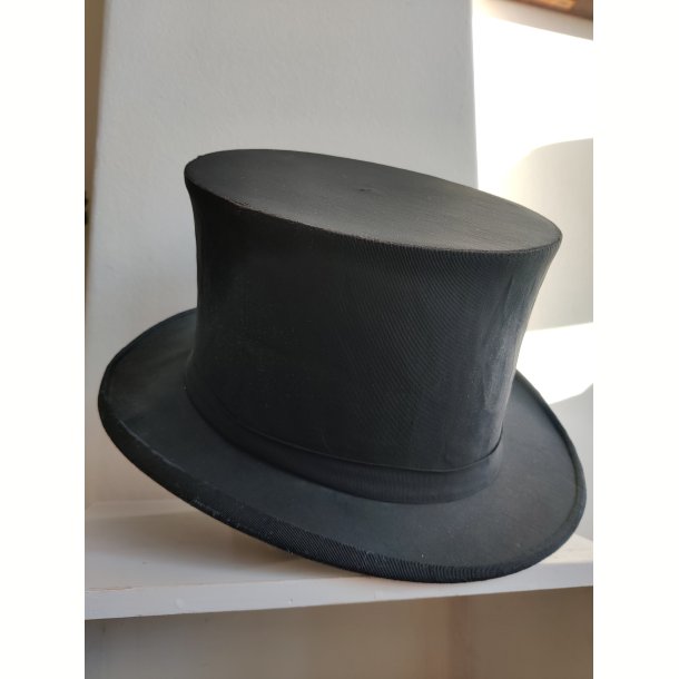 Chapeau claque - sammenklappelig h�j hat 57 cm