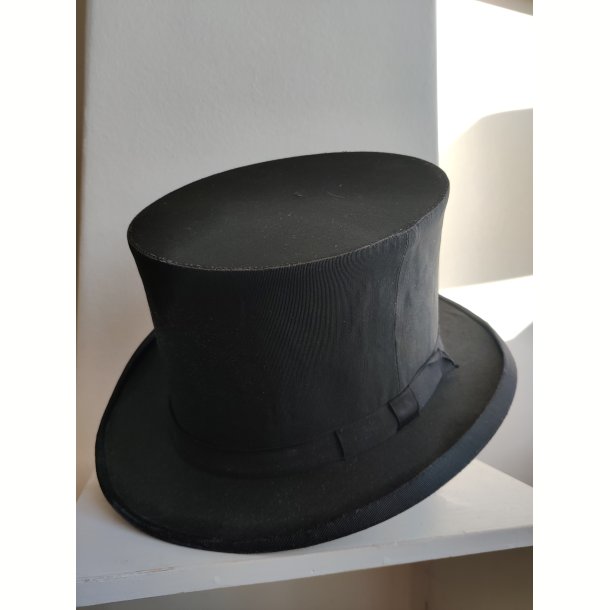 Chapeau claque - sammenklappelig h�j hat 57 cm