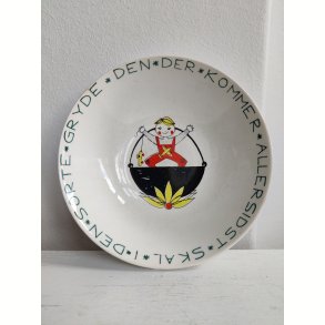 Den sorte gryde. Stavangerflint b�rnetallerken