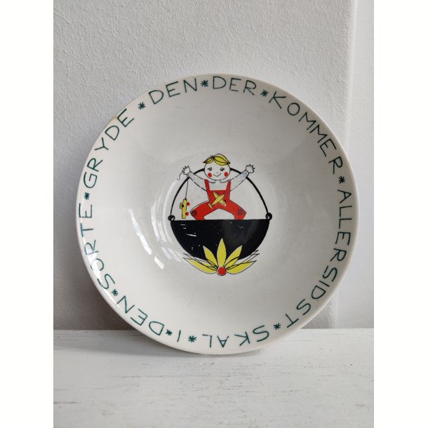 Den sorte gryde. Stavangerflint b�rnetallerken