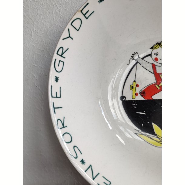 Den sorte gryde. Stavangerflint b�rnetallerken