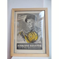 Kirkebye bananer gammel reklame