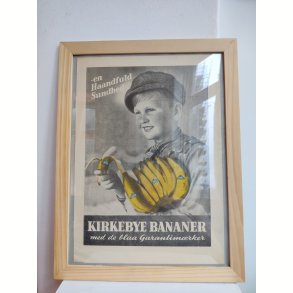 Kirkebye bananer gammel reklame