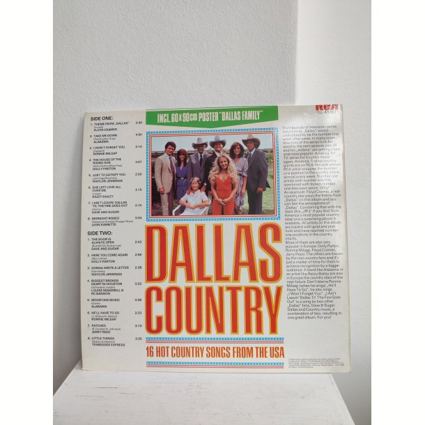 LP med plakat: Dallas Country 1982