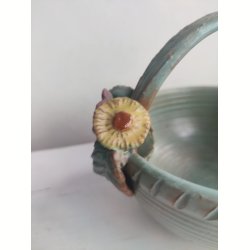 Keramiksk�l med blomsterfigurer, 1948-1956