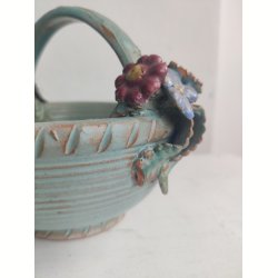 Keramiksk�l med blomsterfigurer, 1948-1956