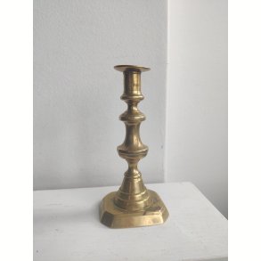 Lysestage af messing, 1850-1900