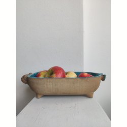 K�hler turkis gris, keramikfad af Nils K�hler