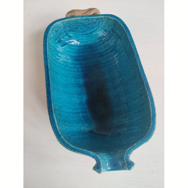 K�hler turkis gris, keramikfad af Nils K�hler