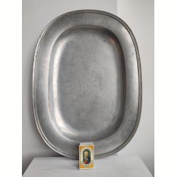 Stort Just Andersen tinfad, 43 cm