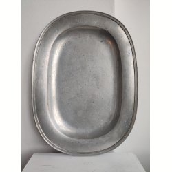 Stort Just Andersen tinfad, 43 cm